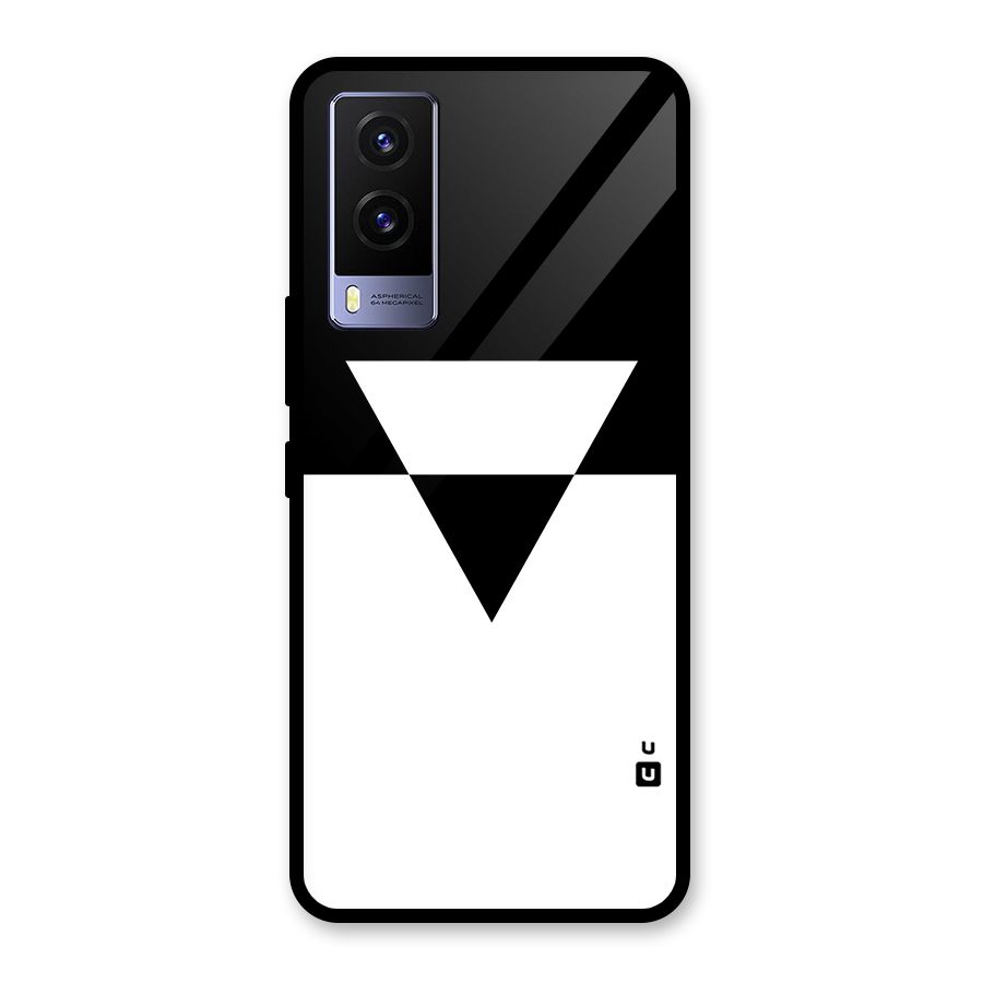 Minimal Triangle Glass Back Case for Vivo V21e 5G