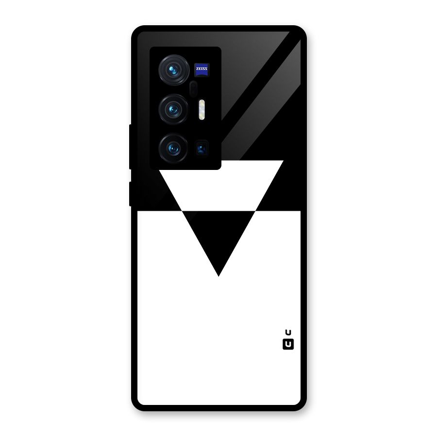 Minimal Triangle Glass Back Case for Vivo X70 Pro Plus