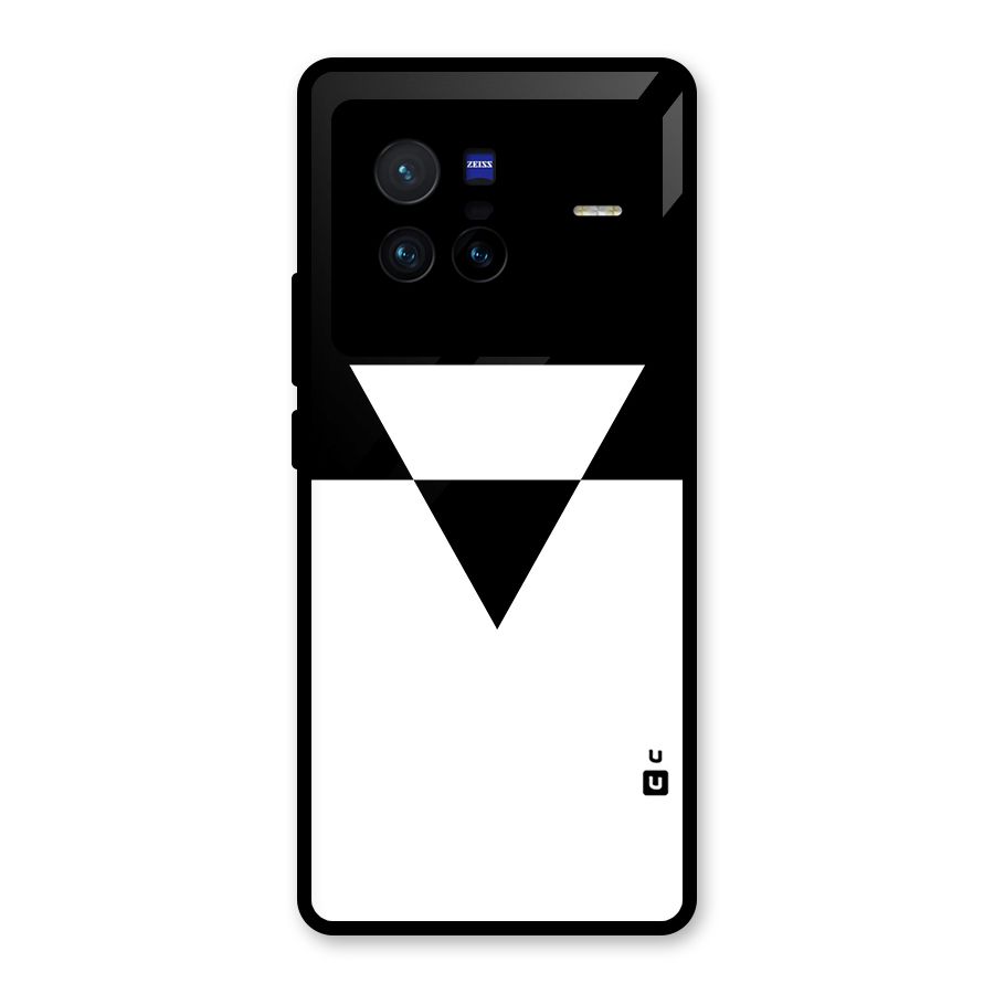 Minimal Triangle Glass Back Case for Vivo X80