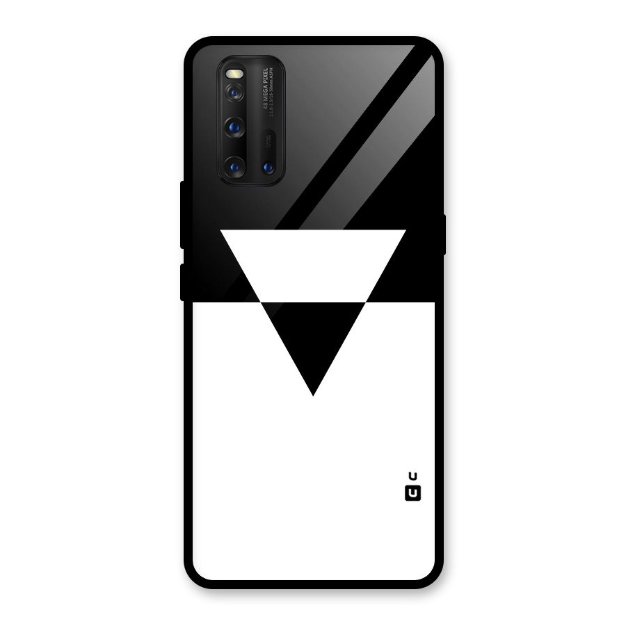 Minimal Triangle Glass Back Case for Vivo iQOO 3