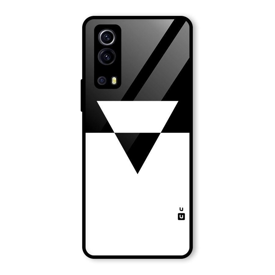 Minimal Triangle Glass Back Case for Vivo iQOO Z3