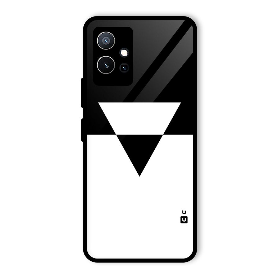 Minimal Triangle Glass Back Case for Vivo iQOO Z6