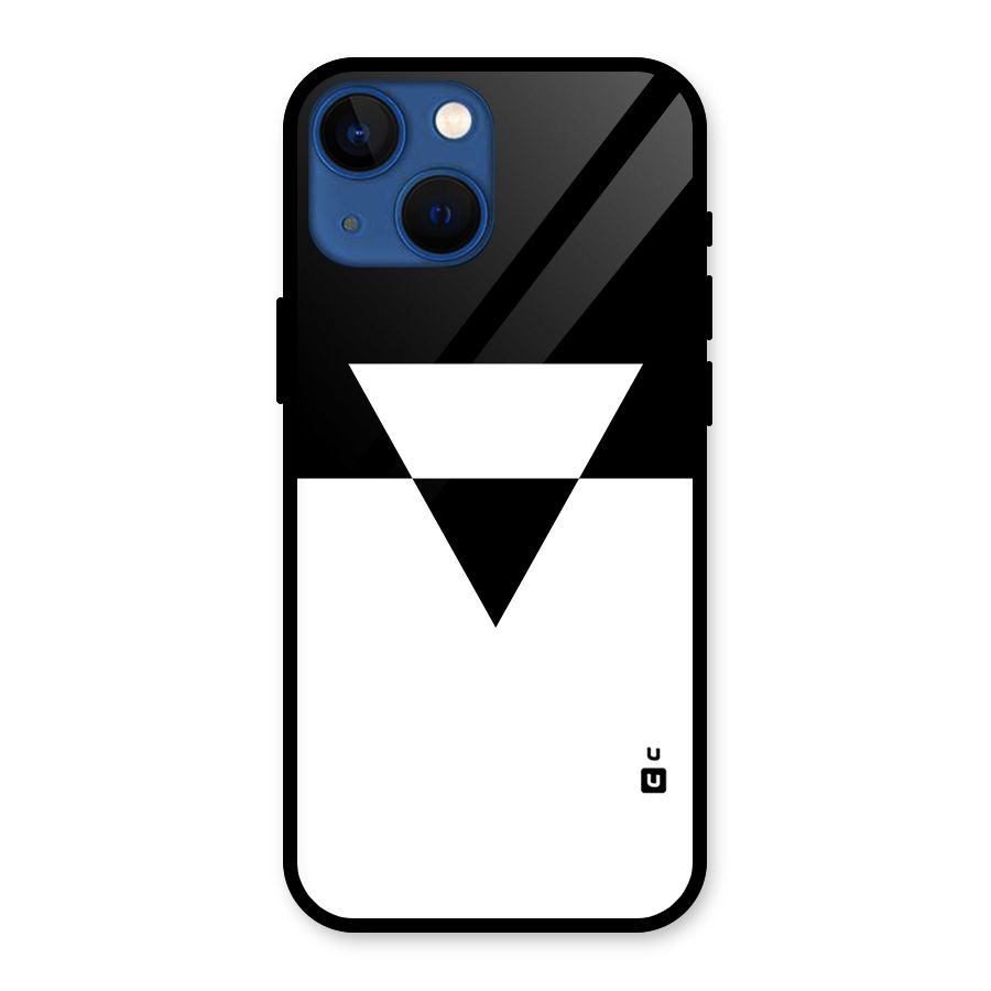 Minimal Triangle Glass Back Case for iPhone 13 Mini