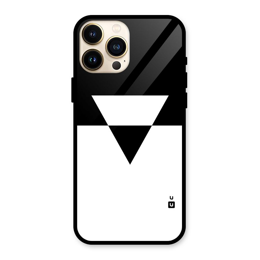 Minimal Triangle Glass Back Case for iPhone 13 Pro Max