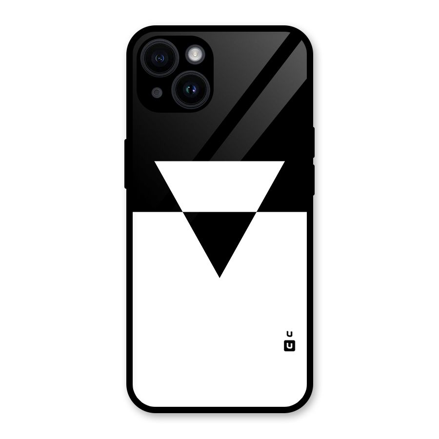 Minimal Triangle Glass Back Case for iPhone 14