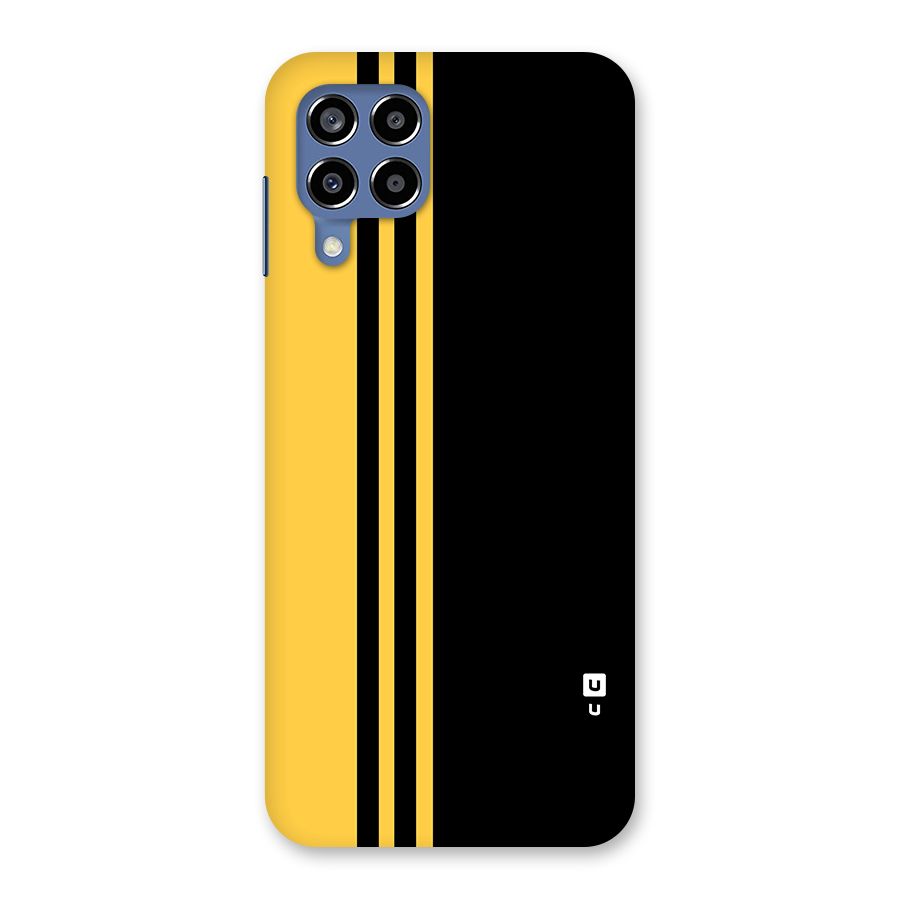Minimal Yellow and Black Design Back Case for Galaxy M53 5G