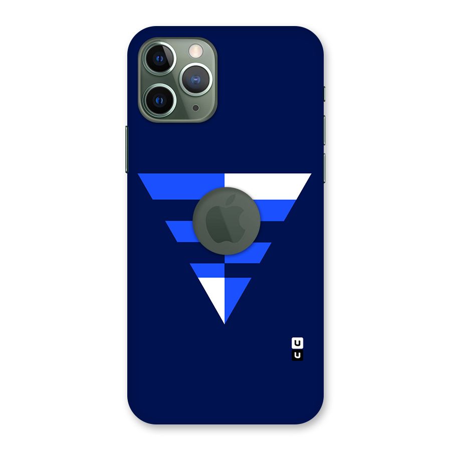 Minimalistic Abstract Inverted Triangle Back Case for iPhone 11 Pro Logo  Cut