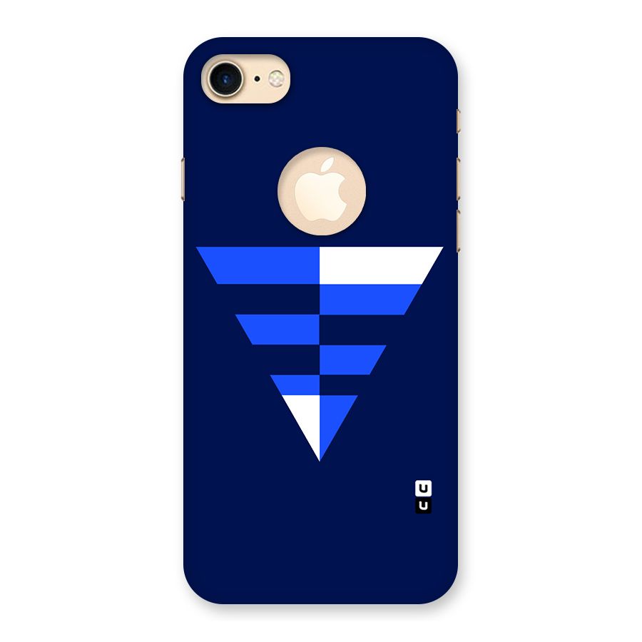 Minimalistic Abstract Inverted Triangle Back Case for iPhone 8 Logo Cut