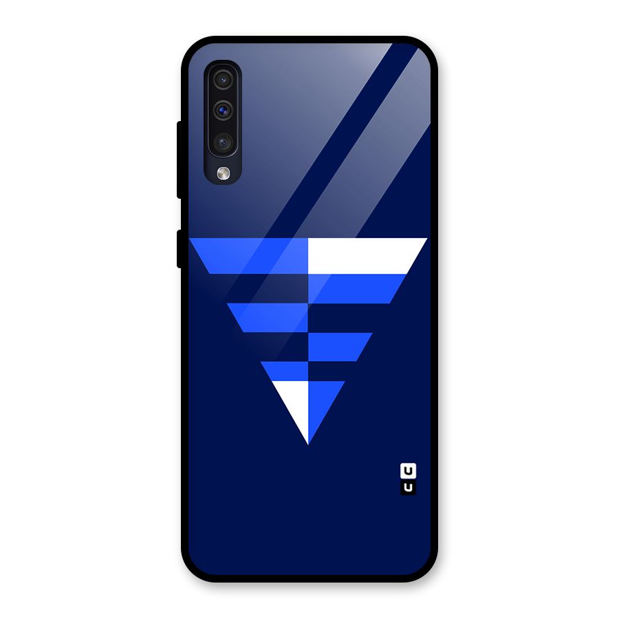 Minimalistic Abstract Inverted Triangle Glass Back Case for Galaxy A30s