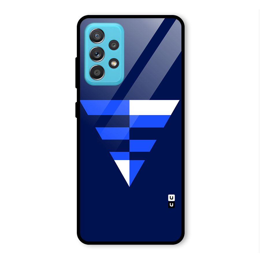 Minimalistic Abstract Inverted Triangle Glass Back Case for Galaxy A52s 5G