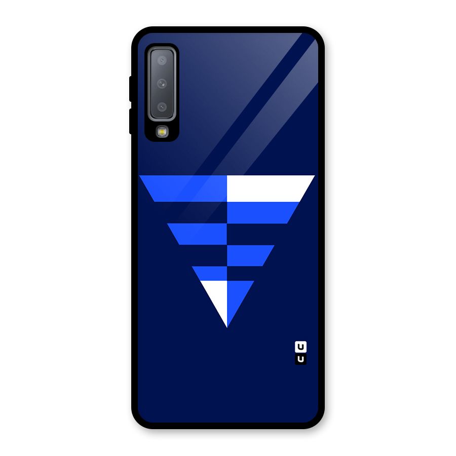 Minimalistic Abstract Inverted Triangle Glass Back Case for Galaxy A7 (2018)