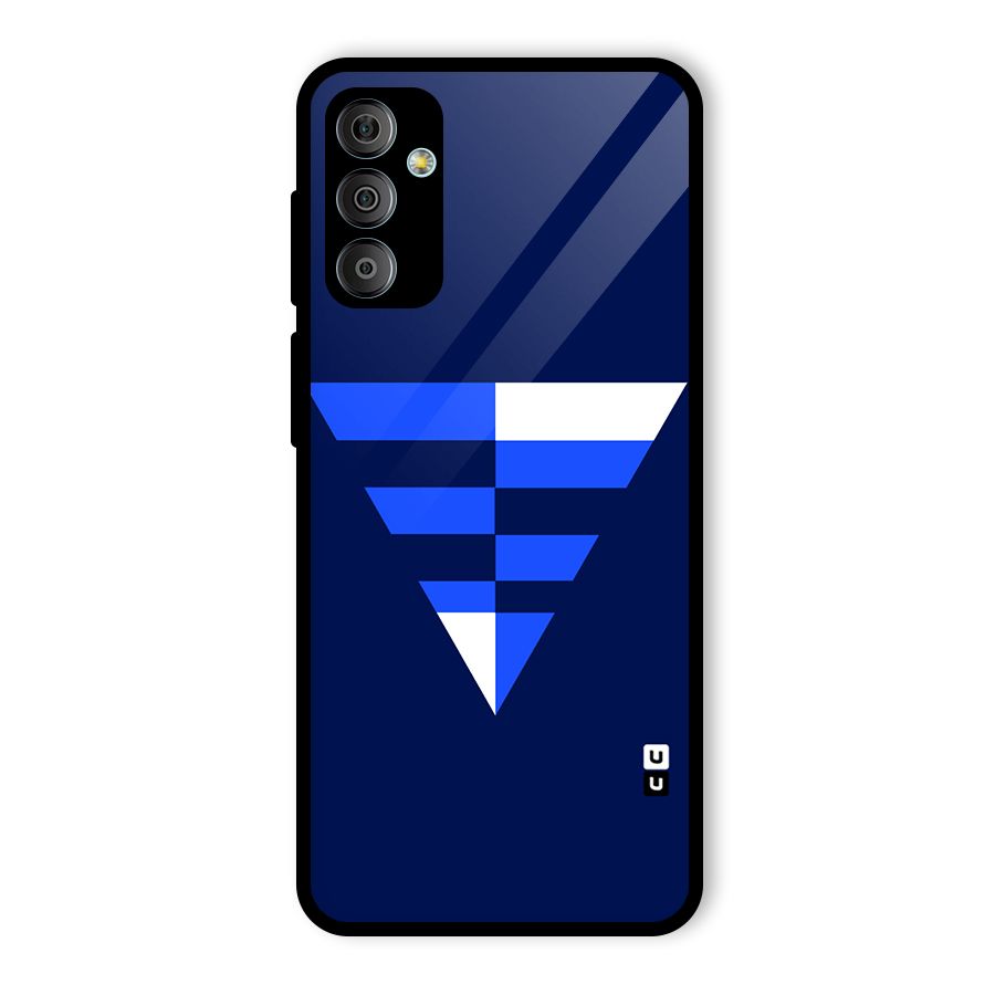 Minimalistic Abstract Inverted Triangle Glass Back Case for Galaxy F23