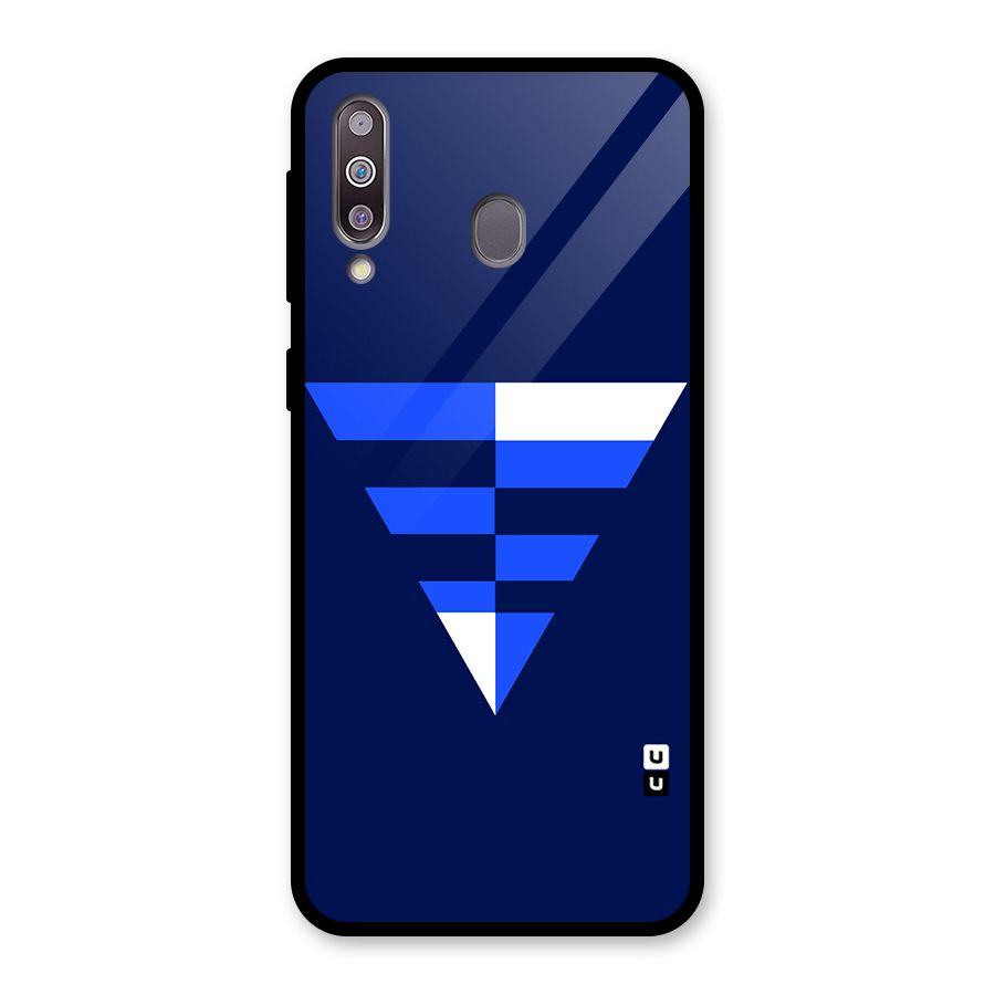 Minimalistic Abstract Inverted Triangle Glass Back Case for Galaxy M30