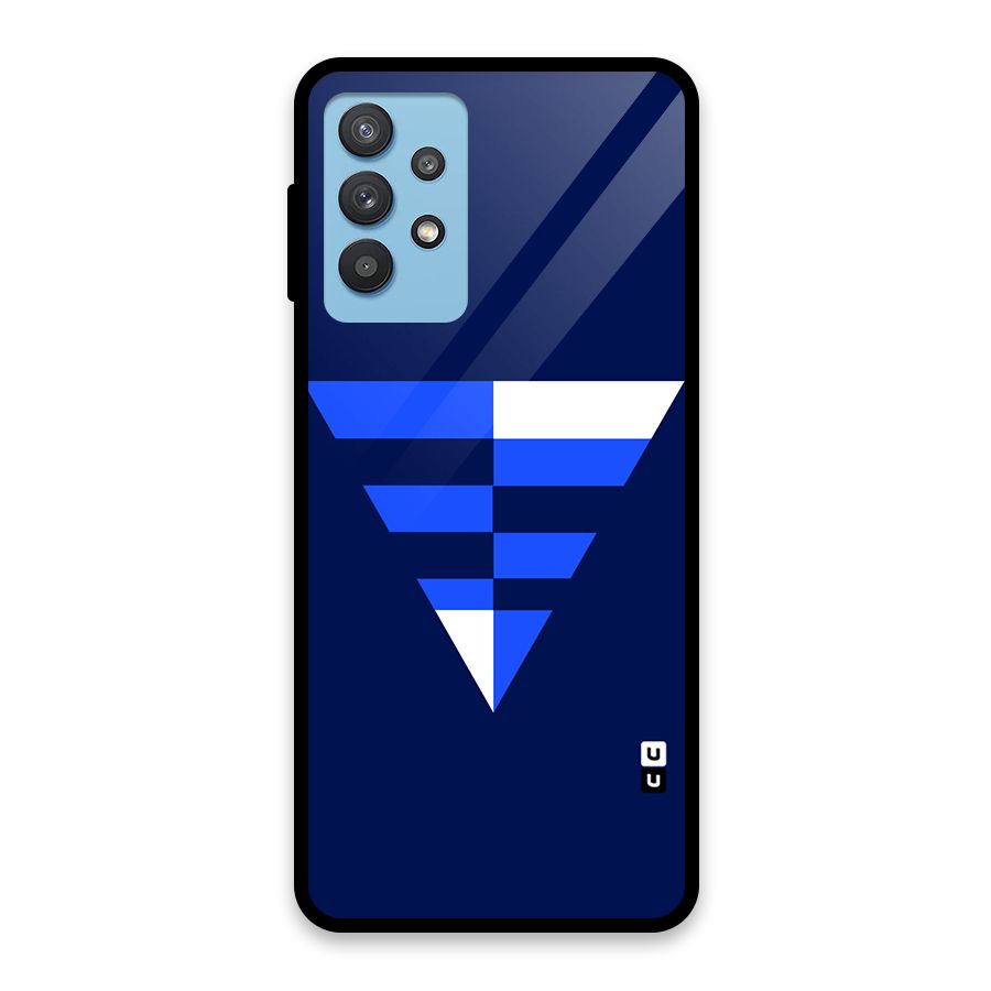 Minimalistic Abstract Inverted Triangle Glass Back Case for Galaxy M32 5G
