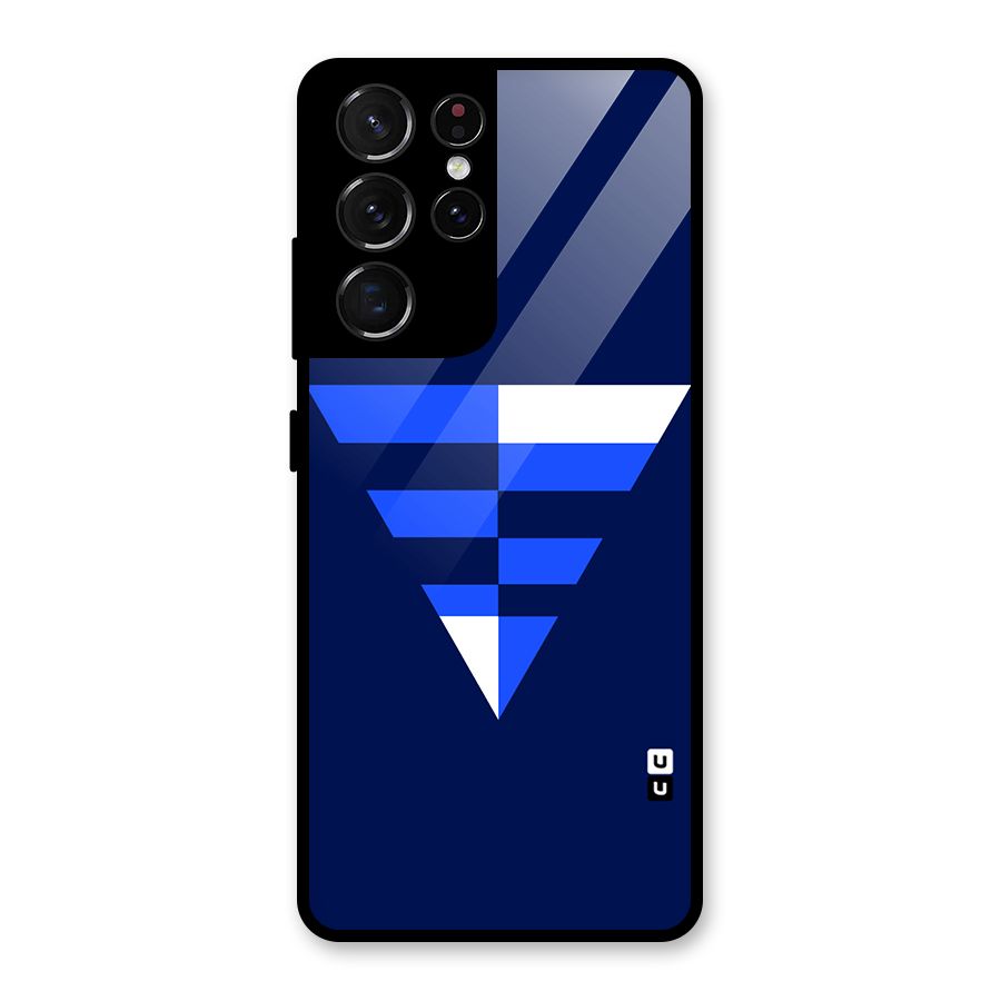 Minimalistic Abstract Inverted Triangle Glass Back Case for Galaxy S21 Ultra 5G