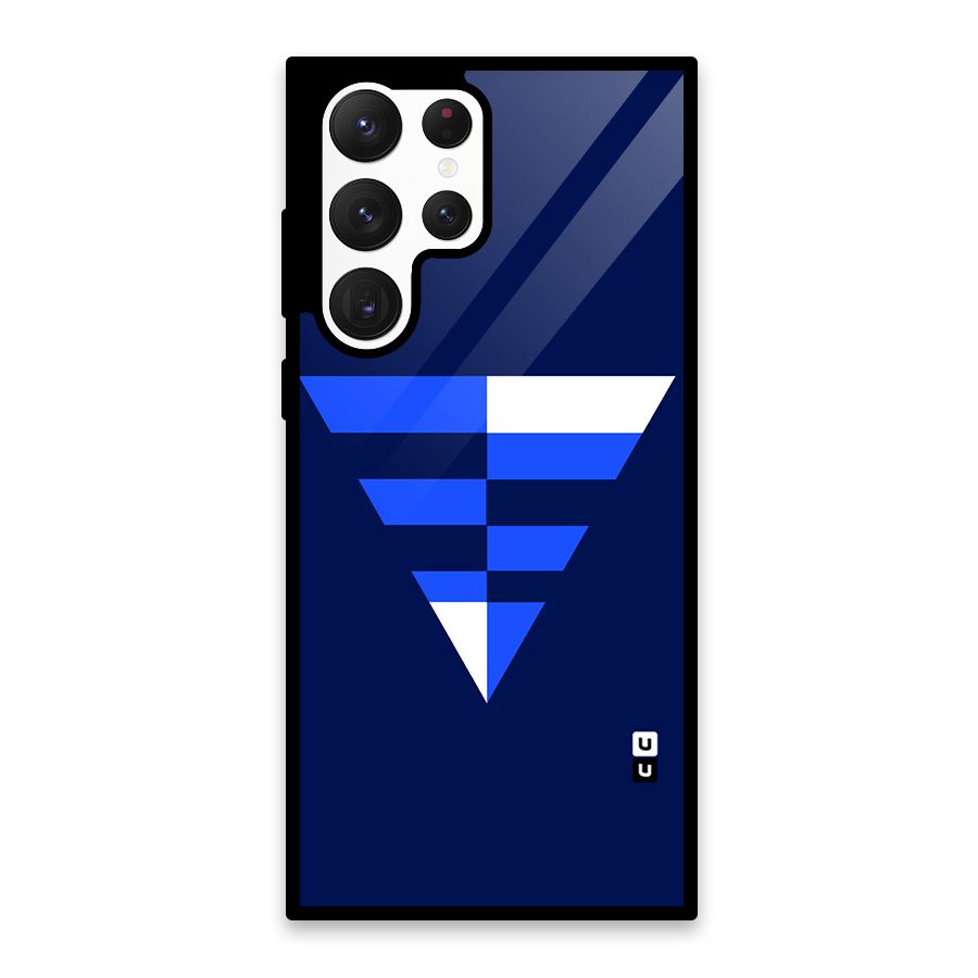 Minimalistic Abstract Inverted Triangle Glass Back Case for Galaxy S22 Ultra 5G