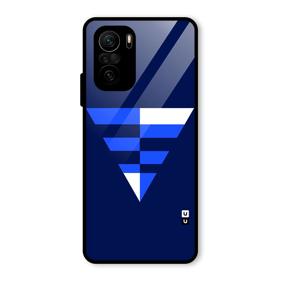 Minimalistic Abstract Inverted Triangle Glass Back Case for Mi 11x