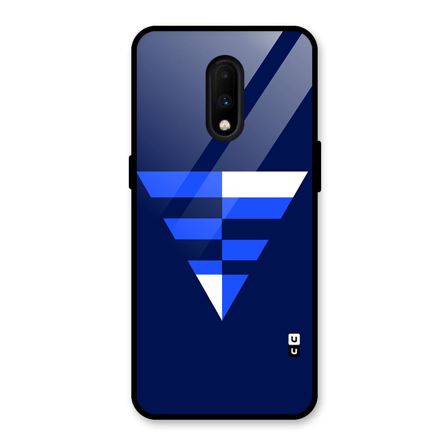 Minimalistic Abstract Inverted Triangle Glass Back Case for OnePlus 7