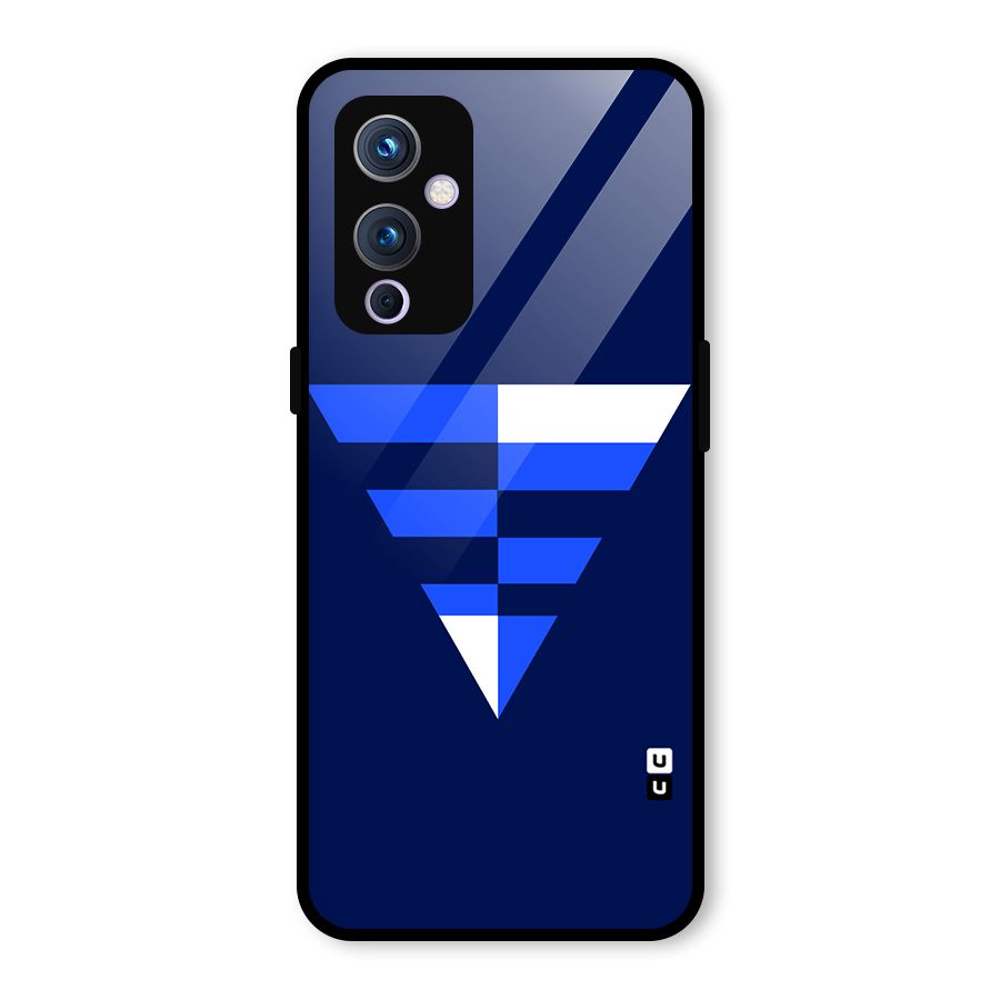 Minimalistic Abstract Inverted Triangle Glass Back Case for OnePlus 9
