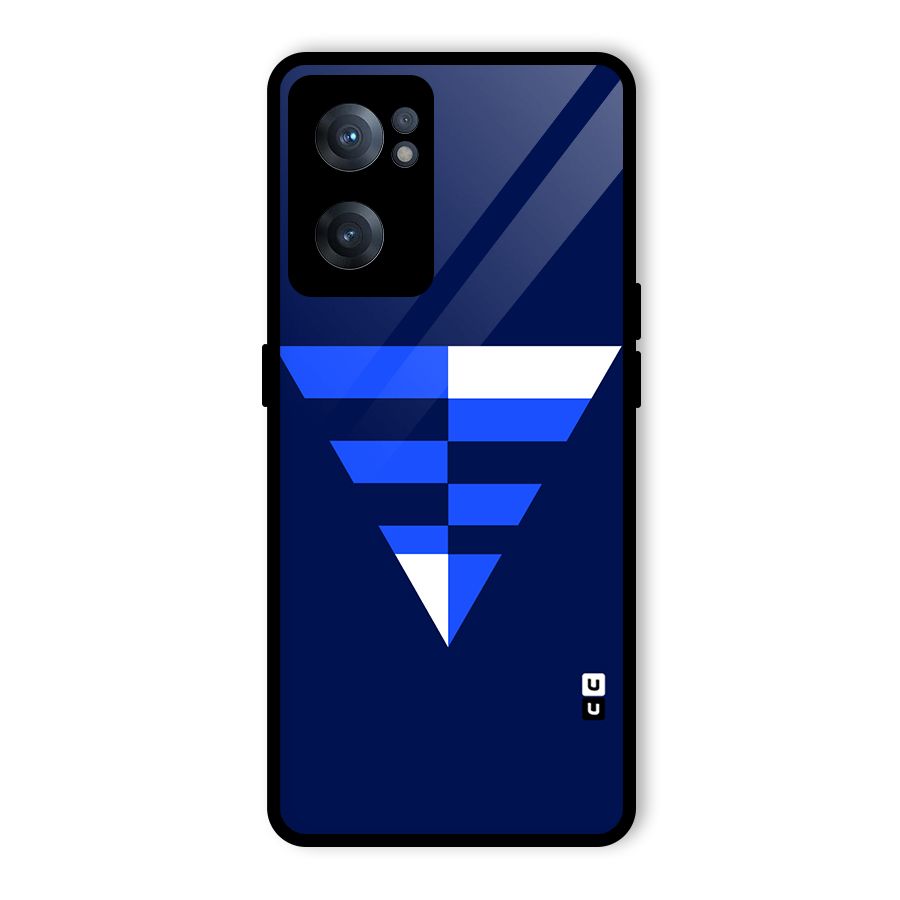 Minimalistic Abstract Inverted Triangle Glass Back Case for OnePlus Nord CE 2 5G
