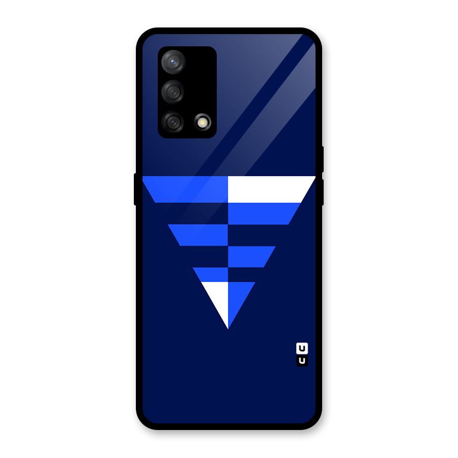 Minimalistic Abstract Inverted Triangle Glass Back Case for Oppo F19