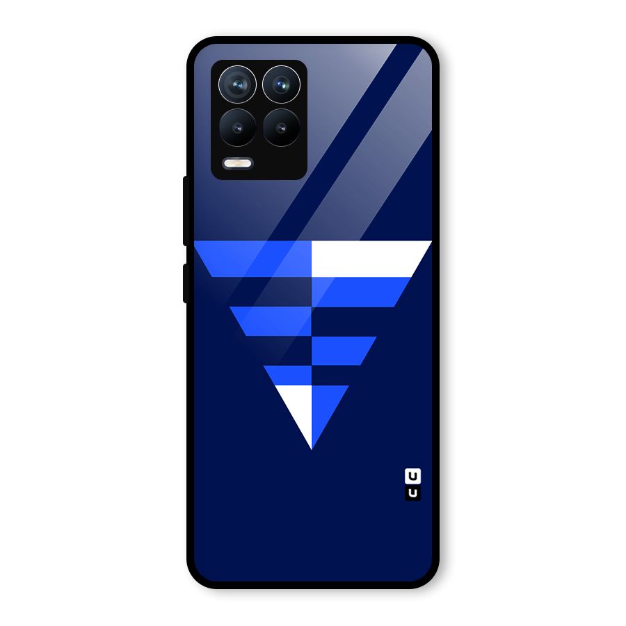 Minimalistic Abstract Inverted Triangle Glass Back Case for Realme 8