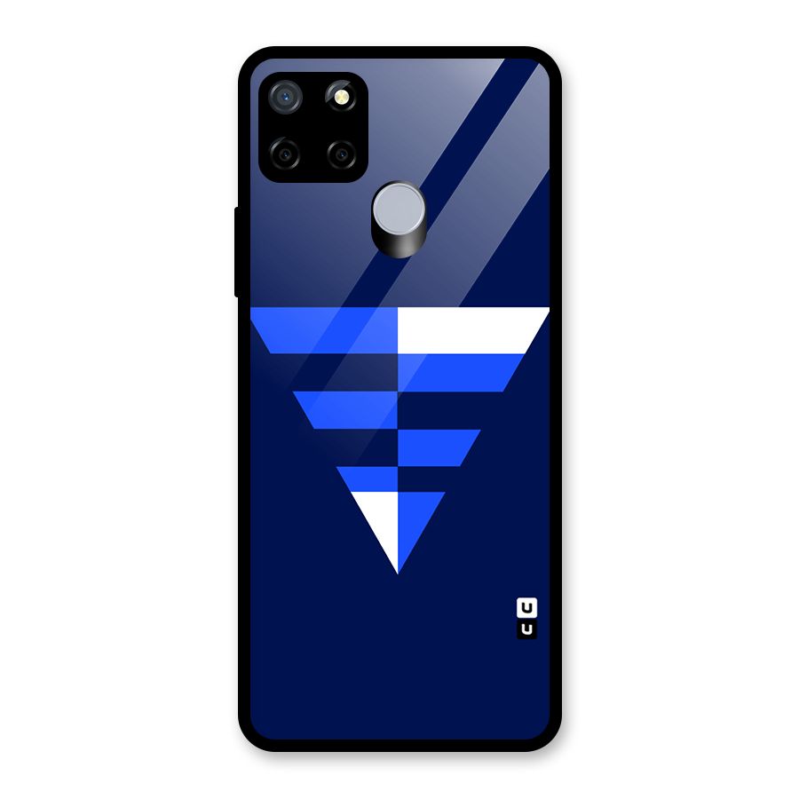 Minimalistic Abstract Inverted Triangle Glass Back Case for Realme C12