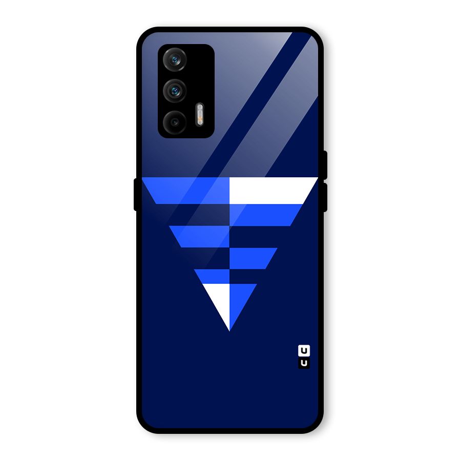 Minimalistic Abstract Inverted Triangle Glass Back Case for Realme GT 5G