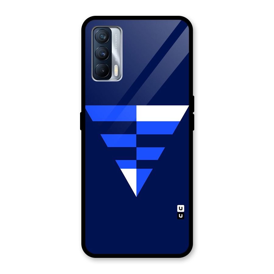 Minimalistic Abstract Inverted Triangle Glass Back Case for Realme X7