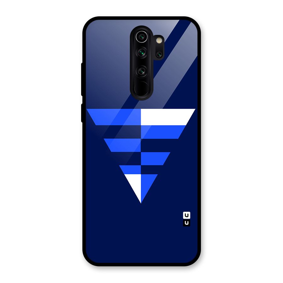 Minimalistic Abstract Inverted Triangle Glass Back Case for Redmi Note 8 Pro