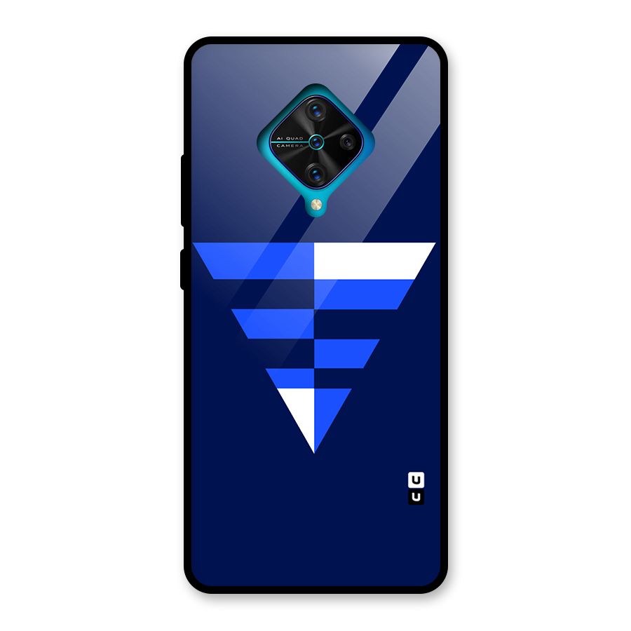 Minimalistic Abstract Inverted Triangle Glass Back Case for Vivo S1 Pro