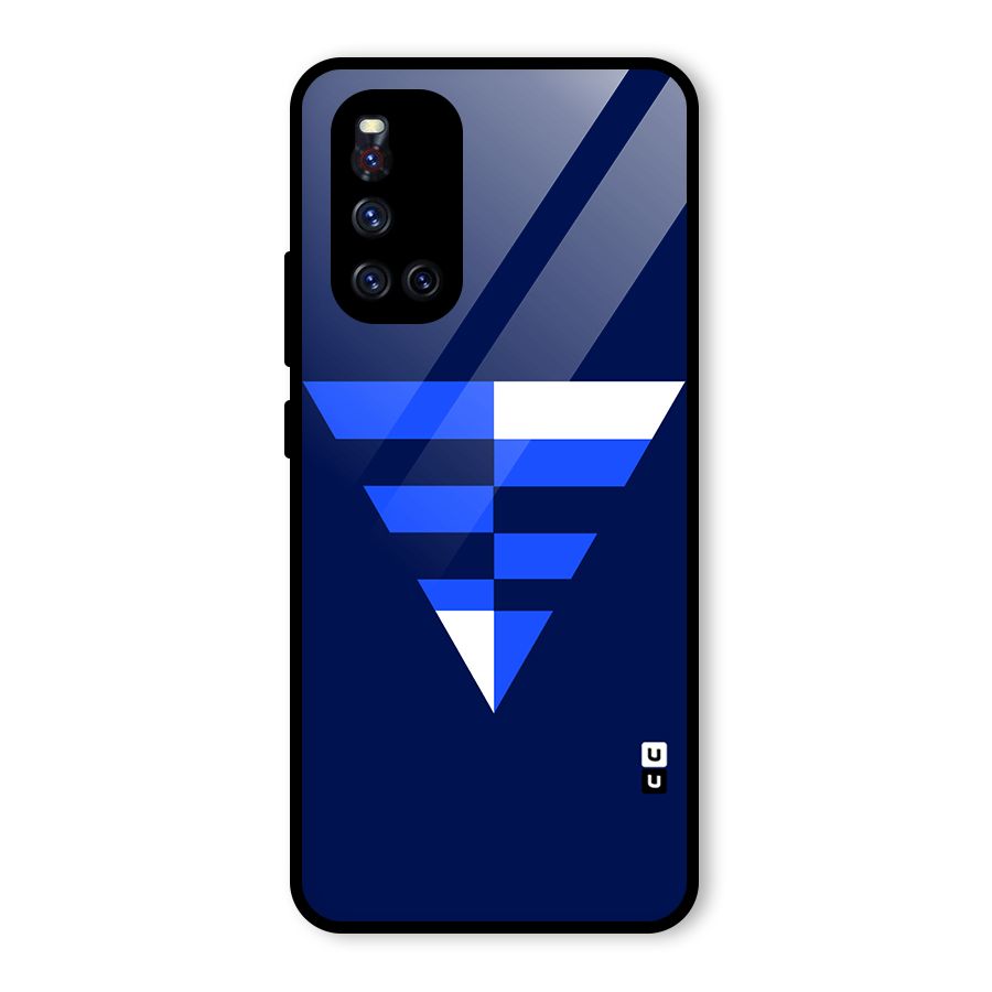 Minimalistic Abstract Inverted Triangle Glass Back Case for Vivo V19
