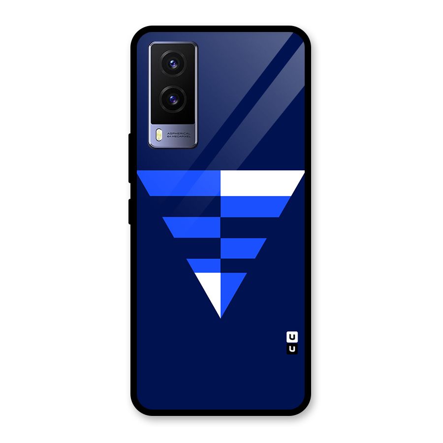 Minimalistic Abstract Inverted Triangle Glass Back Case for Vivo V21e 5G