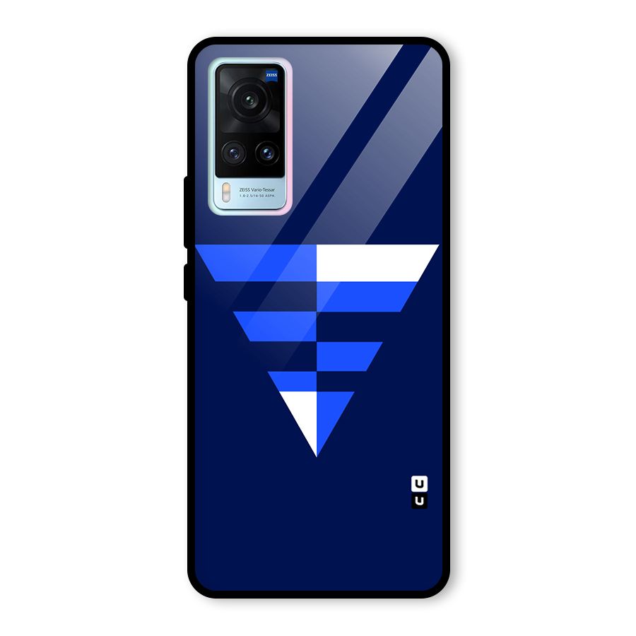 Minimalistic Abstract Inverted Triangle Glass Back Case for Vivo X60