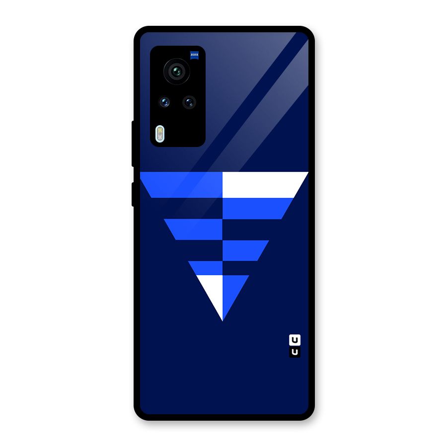 Minimalistic Abstract Inverted Triangle Glass Back Case for Vivo X60 Pro