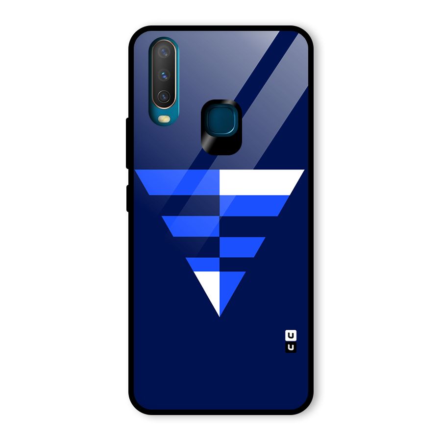 Minimalistic Abstract Inverted Triangle Glass Back Case for Vivo Y15