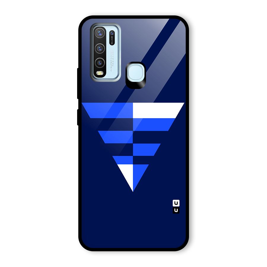Minimalistic Abstract Inverted Triangle Glass Back Case for Vivo Y50