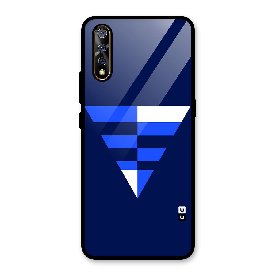 Minimalistic Abstract Inverted Triangle Glass Back Case for Vivo Z1x