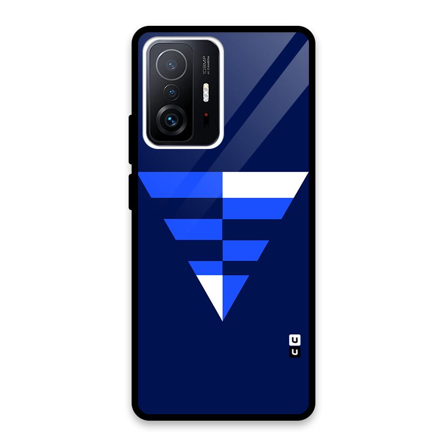 Minimalistic Abstract Inverted Triangle Glass Back Case for Xiaomi 11T Pro