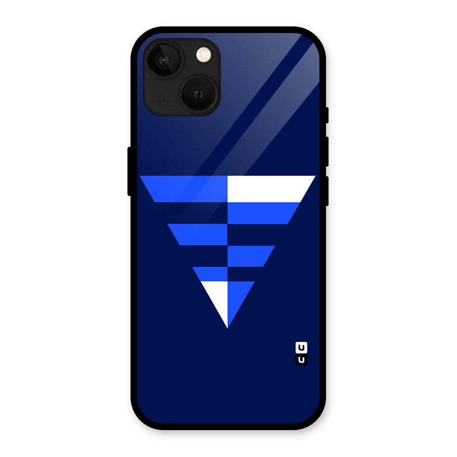 Minimalistic Abstract Inverted Triangle Glass Back Case for iPhone 13