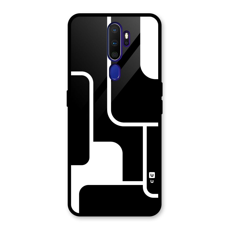 Minimalistic Shapes Glass Back Case for Oppo A9 (2020)