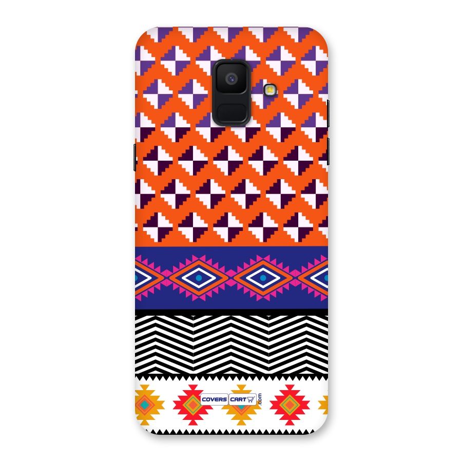Mixed Pattern Aztec Back Case for Galaxy A6 (2018)