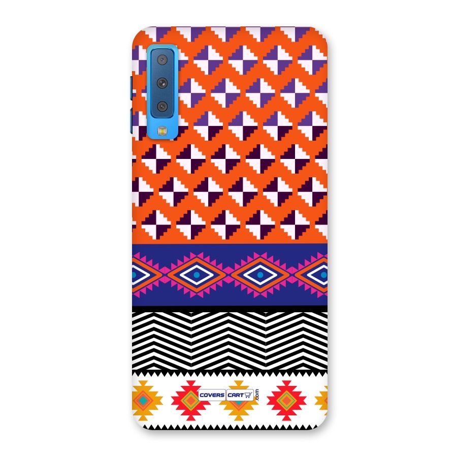Mixed Pattern Aztec Back Case for Galaxy A7 (2018)