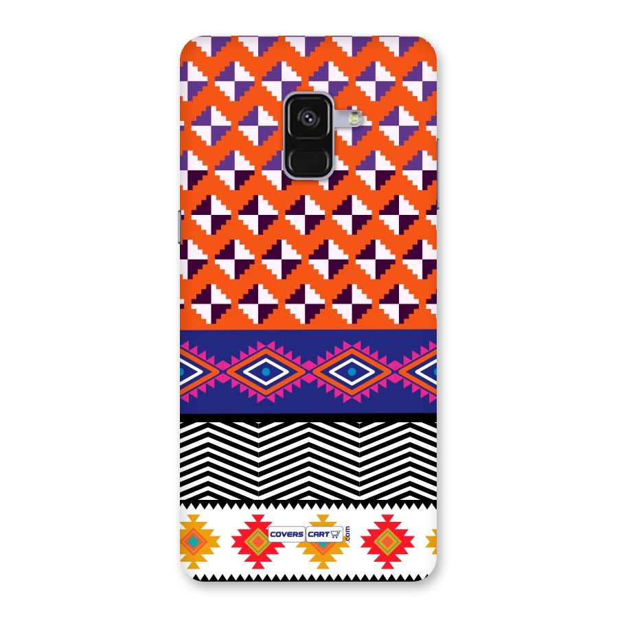 Mixed Pattern Aztec Back Case for Galaxy A8 Plus