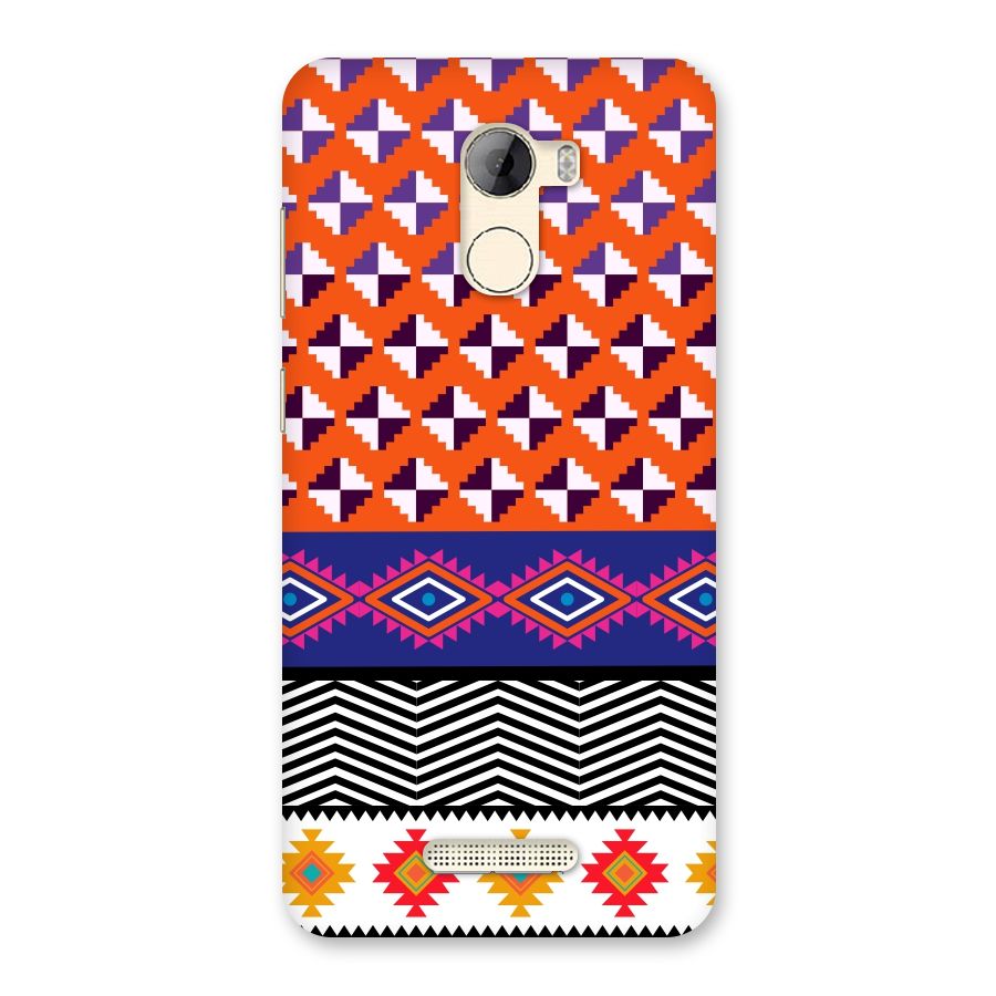 Mixed Pattern Aztec Back Case for Gionee A1 LIte