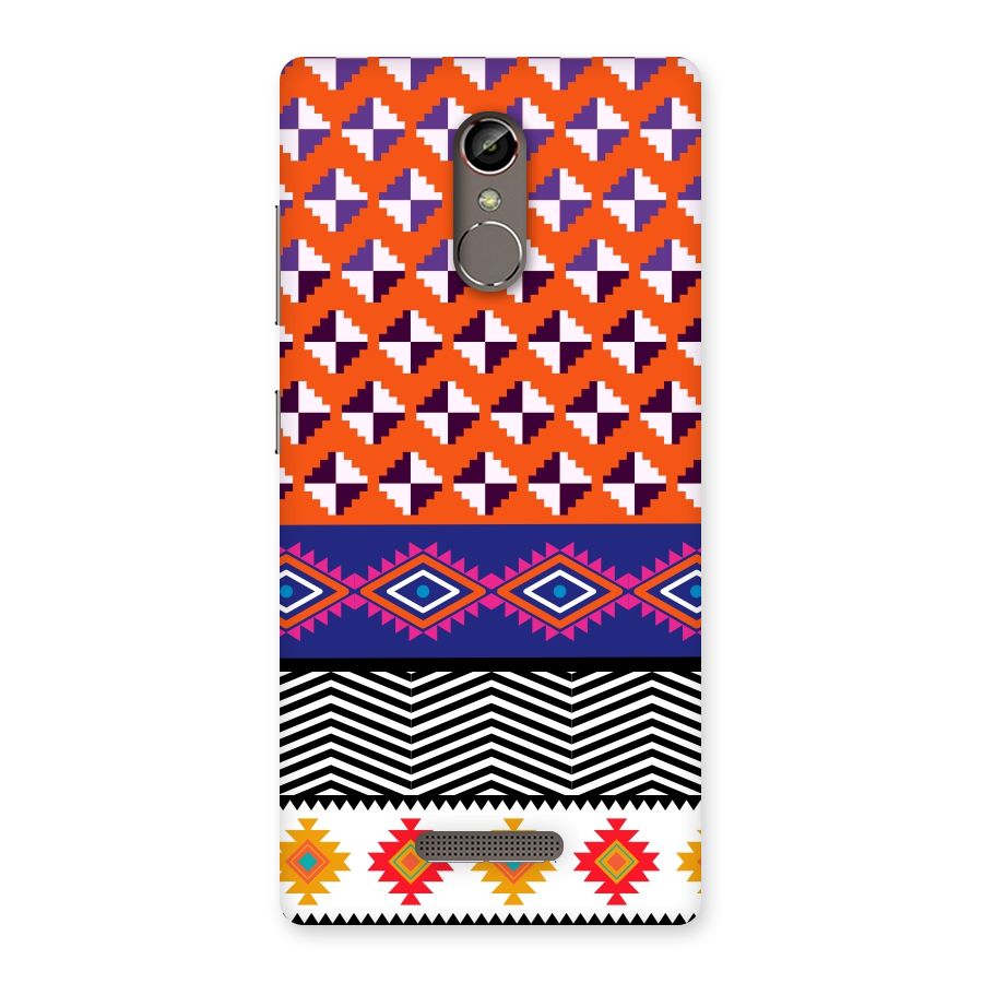 Mixed Pattern Aztec Back Case for Gionee S6s