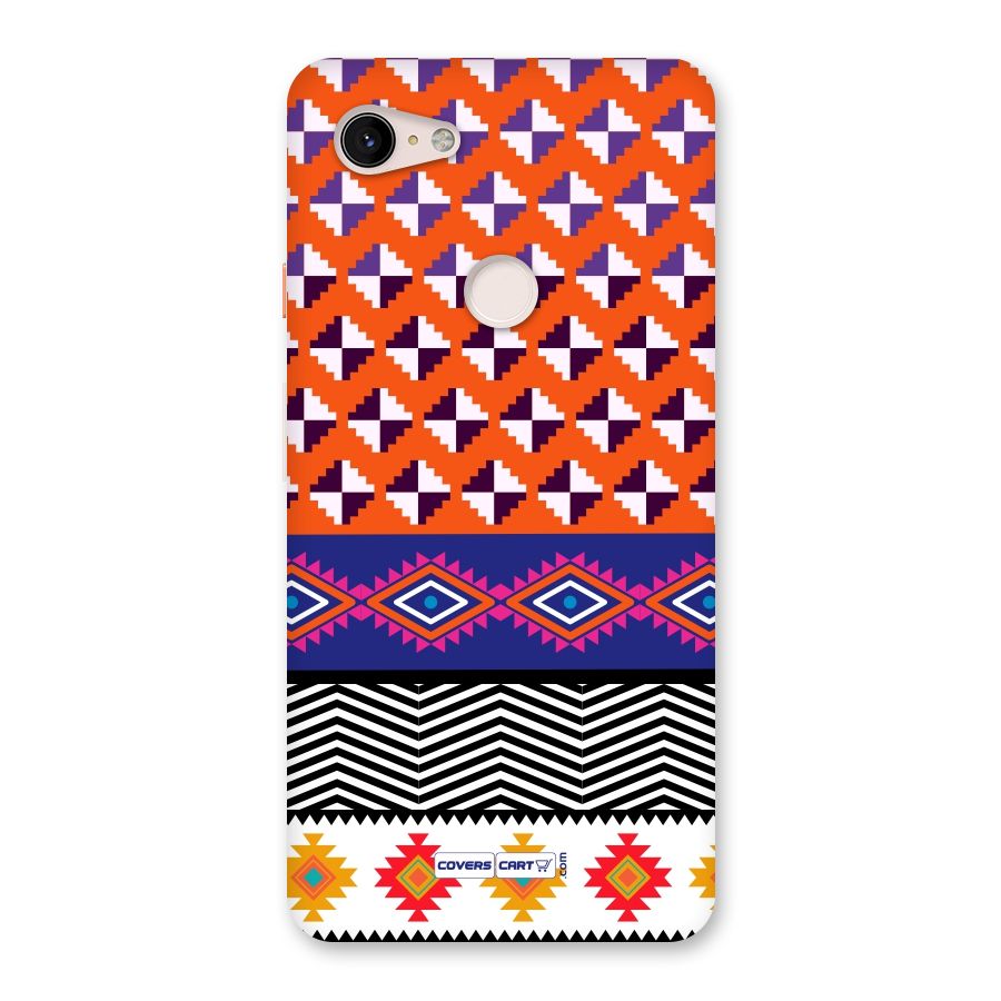 Mixed Pattern Aztec Back Case for Google Pixel 3 XL