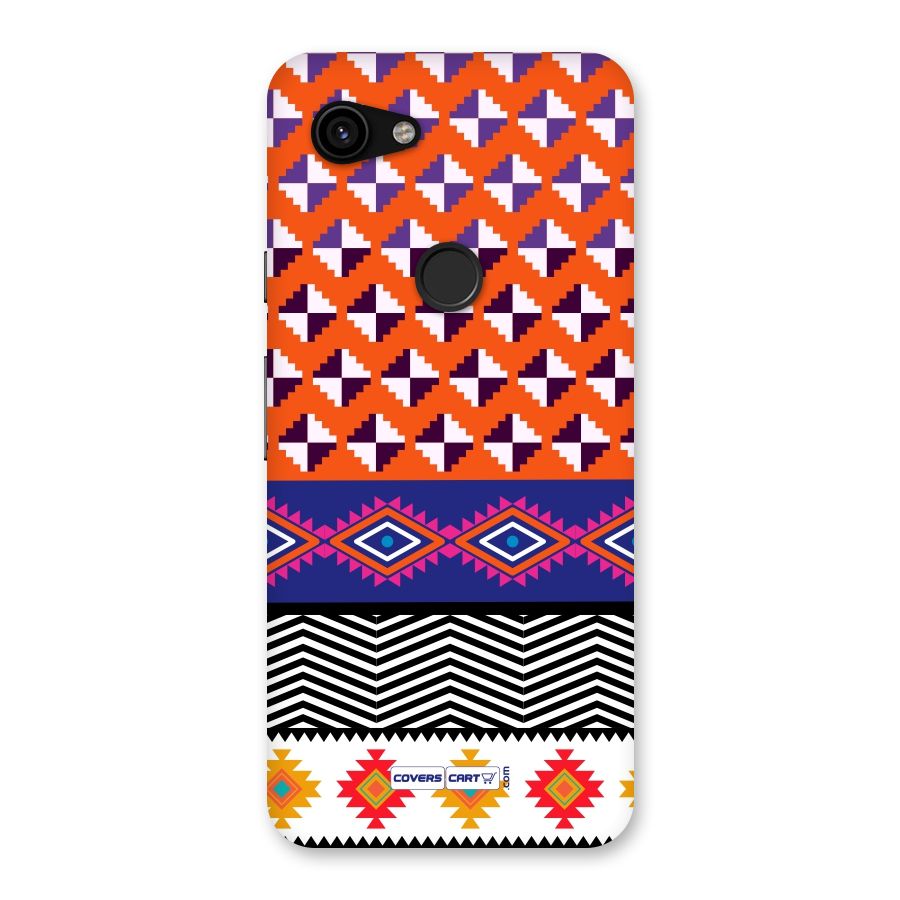 Mixed Pattern Aztec Back Case for Google Pixel 3a