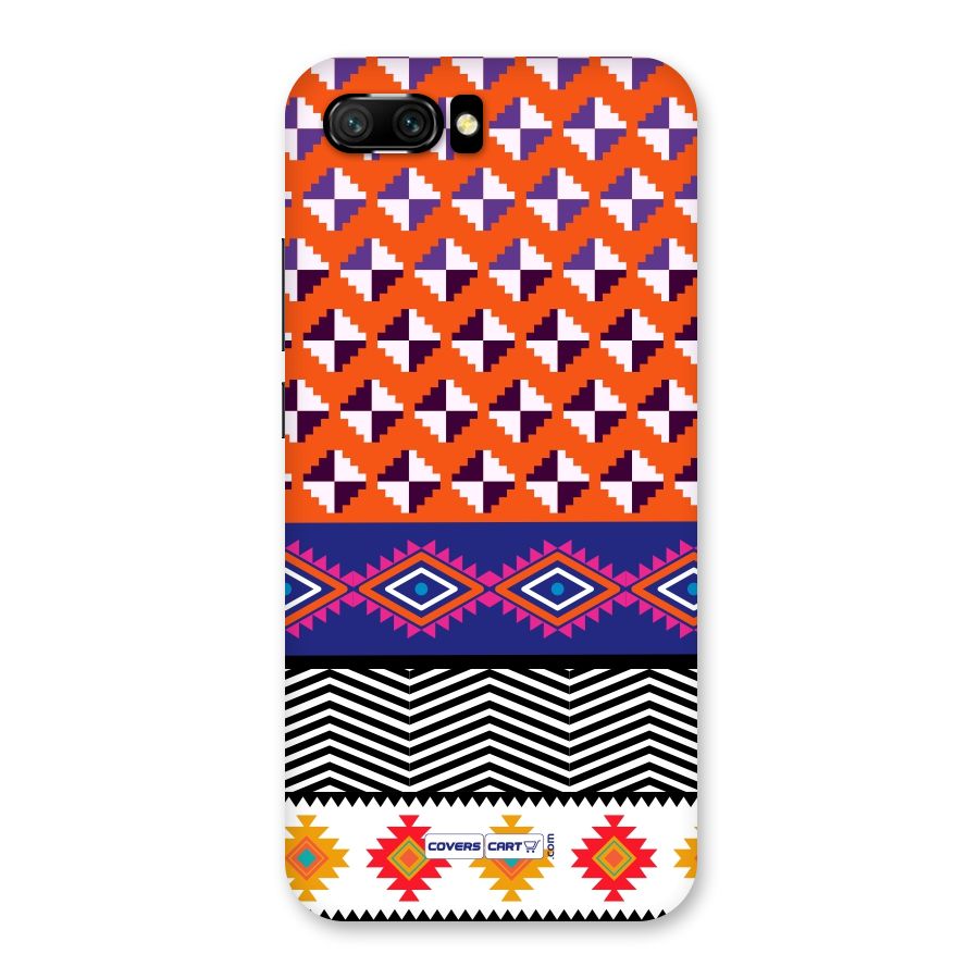 Mixed Pattern Aztec Back Case for Honor 10
