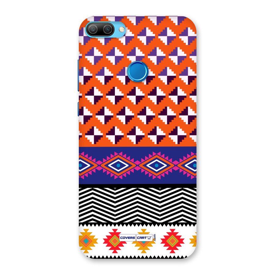 Mixed Pattern Aztec Back Case for Honor 9N